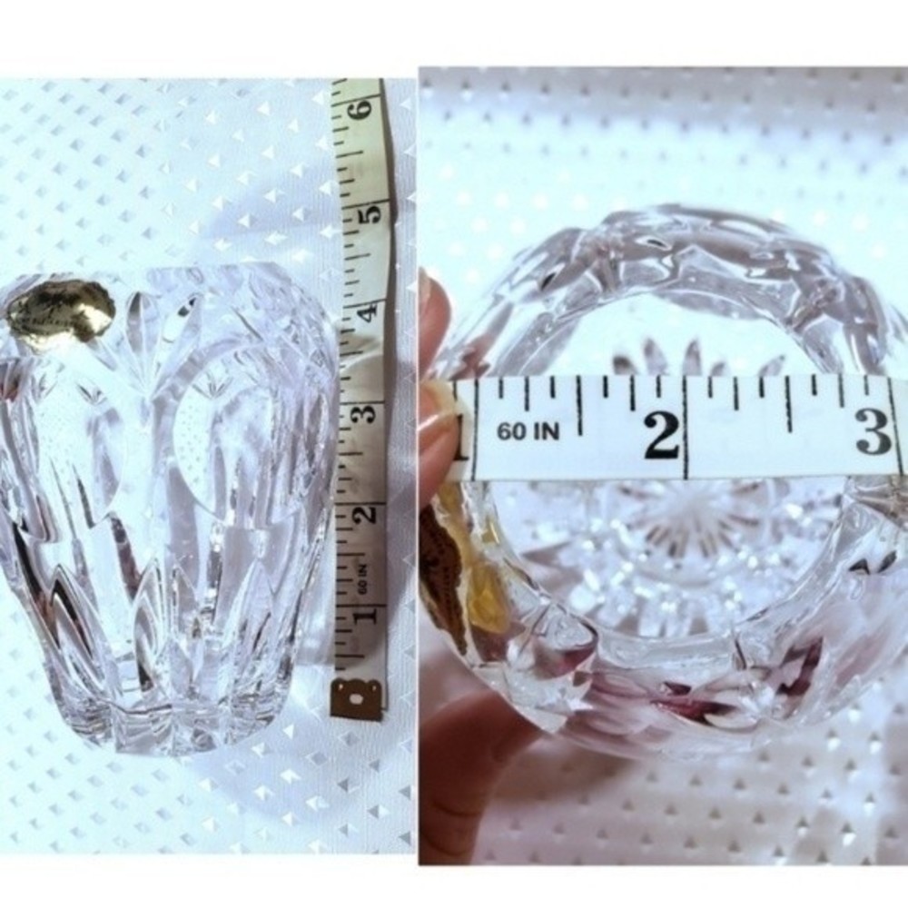 Crystal Austria Kisslinger Rattenberg handcrafted SET Vase Carafe VTG - Picture 10 of 12